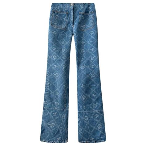 chanel blue jeans|chanel jeans price.